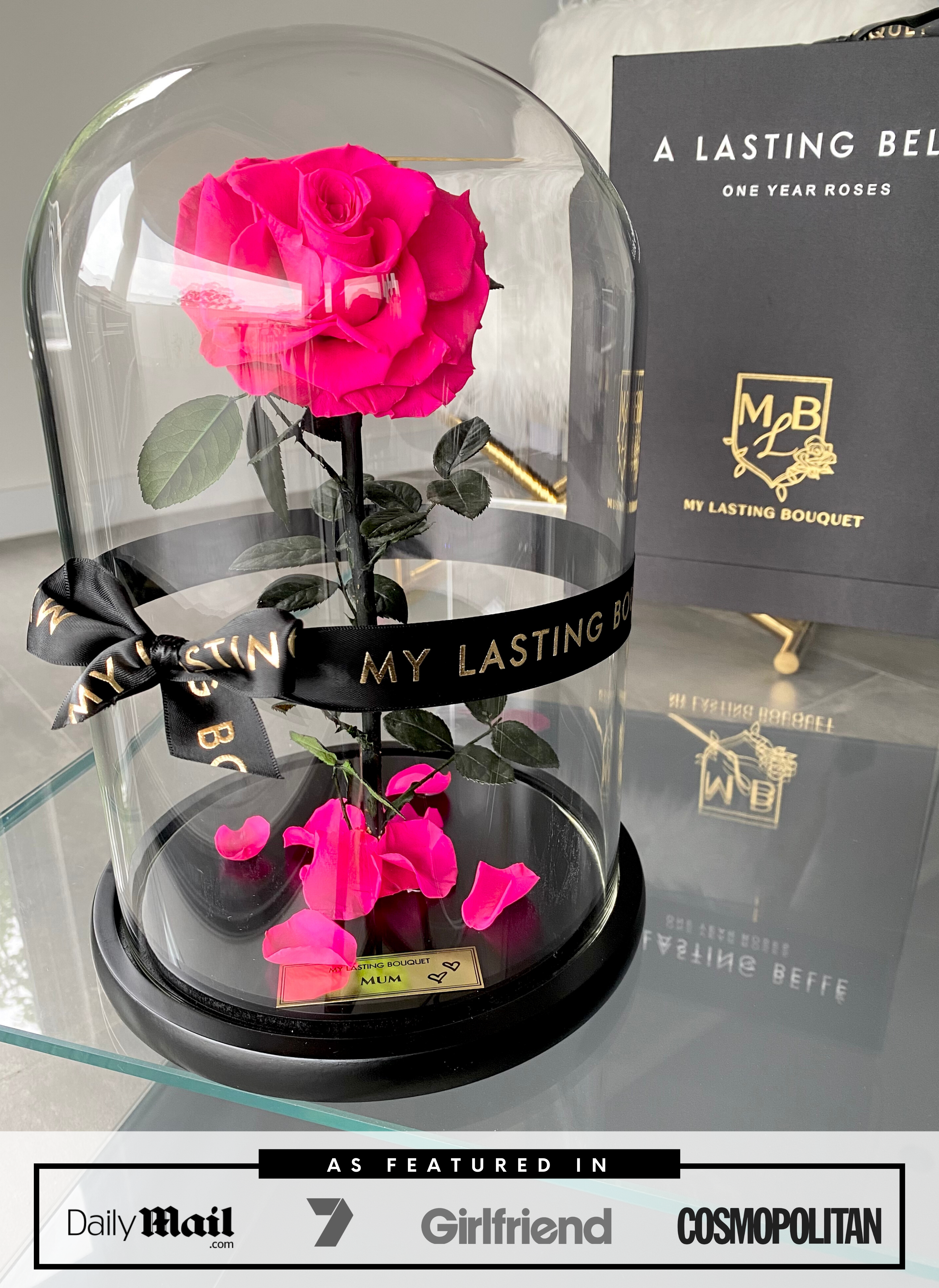 Hot Pink Lasting Belle - My Lasting Bouquet